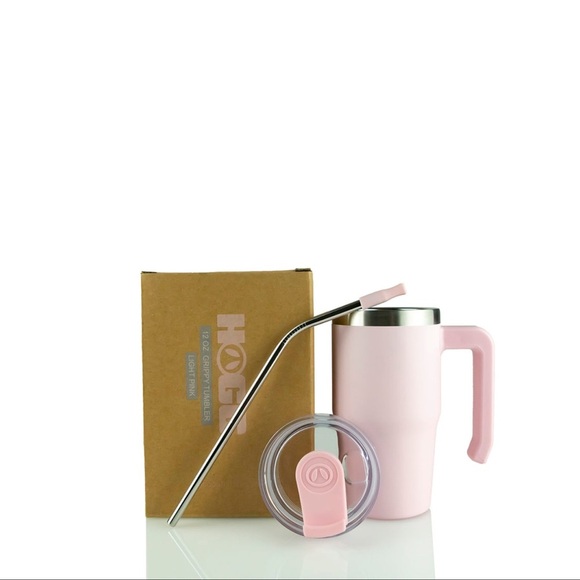 12 oz Grippy Tumbler LIGHT PINK - Picture 4 of 8